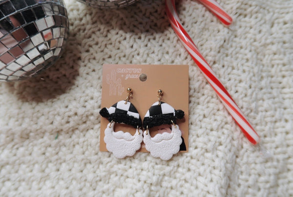 Sparkly Santa Dangles