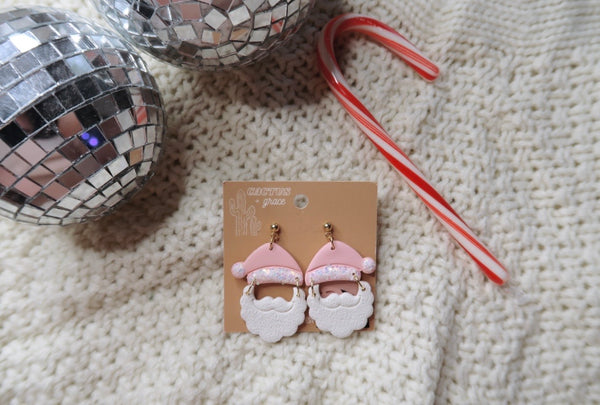 Sparkly Santa Dangles