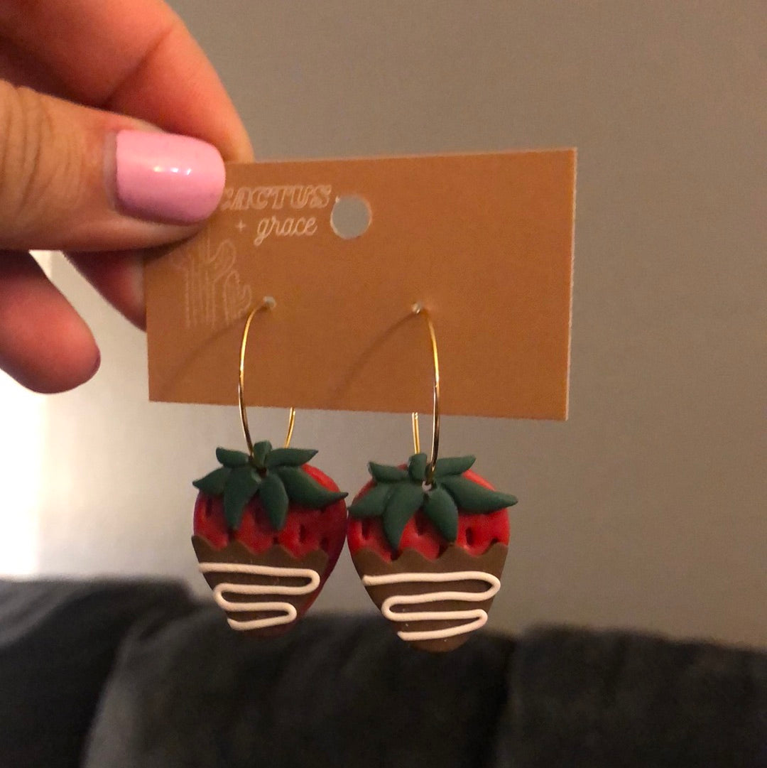 Drizzled Chocolate Covered Strawberries